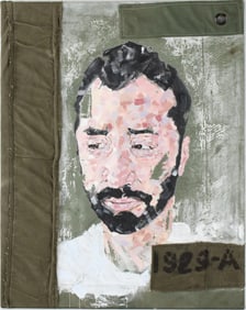 Ryan Folon, Sgt Bigos, OEF, Collage, Duffle Bag, Acrylic