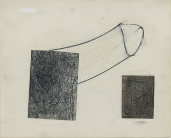 Joseph James Nechvatal, American 1951, Untitled, Graphite on Paper