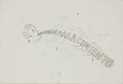 Mario Perez, Nachimiento, Ink on Paper