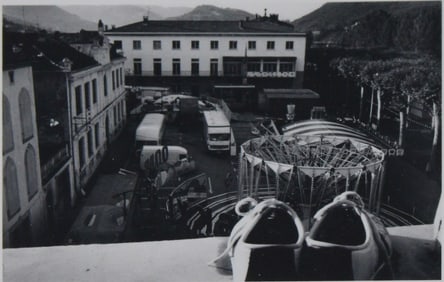 Yves Chauduct, European Square, Black and White Photograph