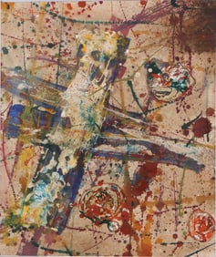 Attributed to Sam Francis, American 1923-1994, Abstract, Mixed Media on Canvas