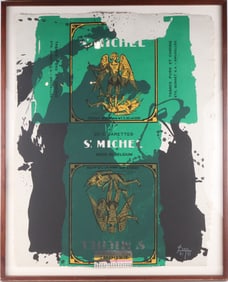 Robert Motherwell, American 1915-1991, St. Michel III, Lithograph and Screenprint