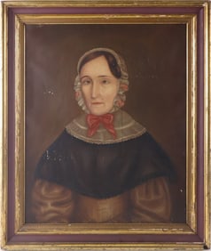 Portrait of Woman in Cap, Oil on Canvas