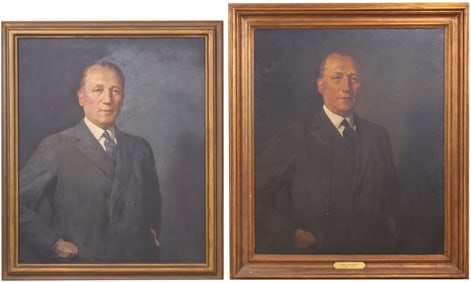 Deane Keller, American 1901-1992, Portraits of Abel Hansen, Oil on Canvas