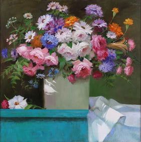 Elizabeth Ruggles, Italian Bouquet, Oil on Canvas