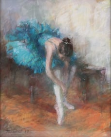 Hedva Ferenci, Israeli 1933, Ballerina, Pastel