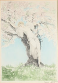 Louis Justin Laurent Icart, French/American 1888-1950, Spring Blossoms, Etching