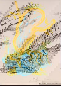 Salvador Dali, Spanish 1904-1989, The Stillness of Time, Artist Proof Lithograph