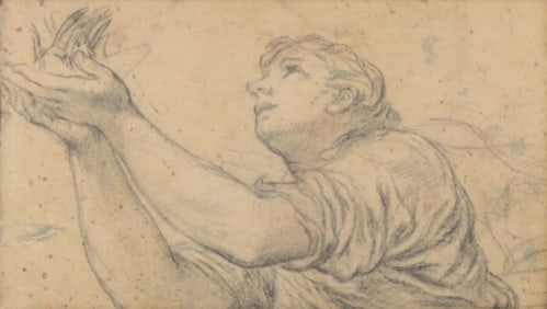 Study of a Nymph, Print