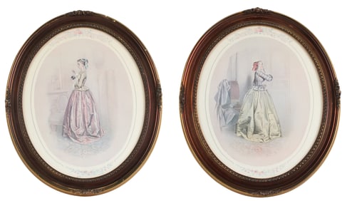 Passe-Temps Des Dames, Pair of Prints