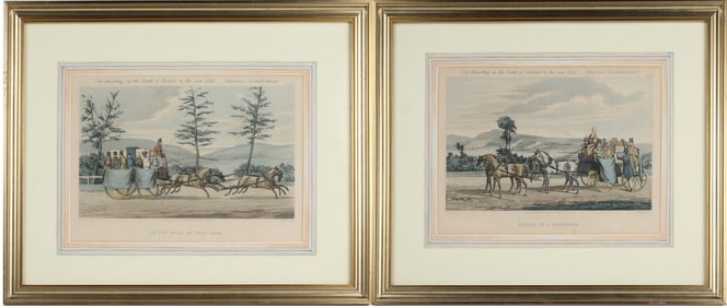 John Harris, 1811-1865, Two Carriage Scenes, Prints
