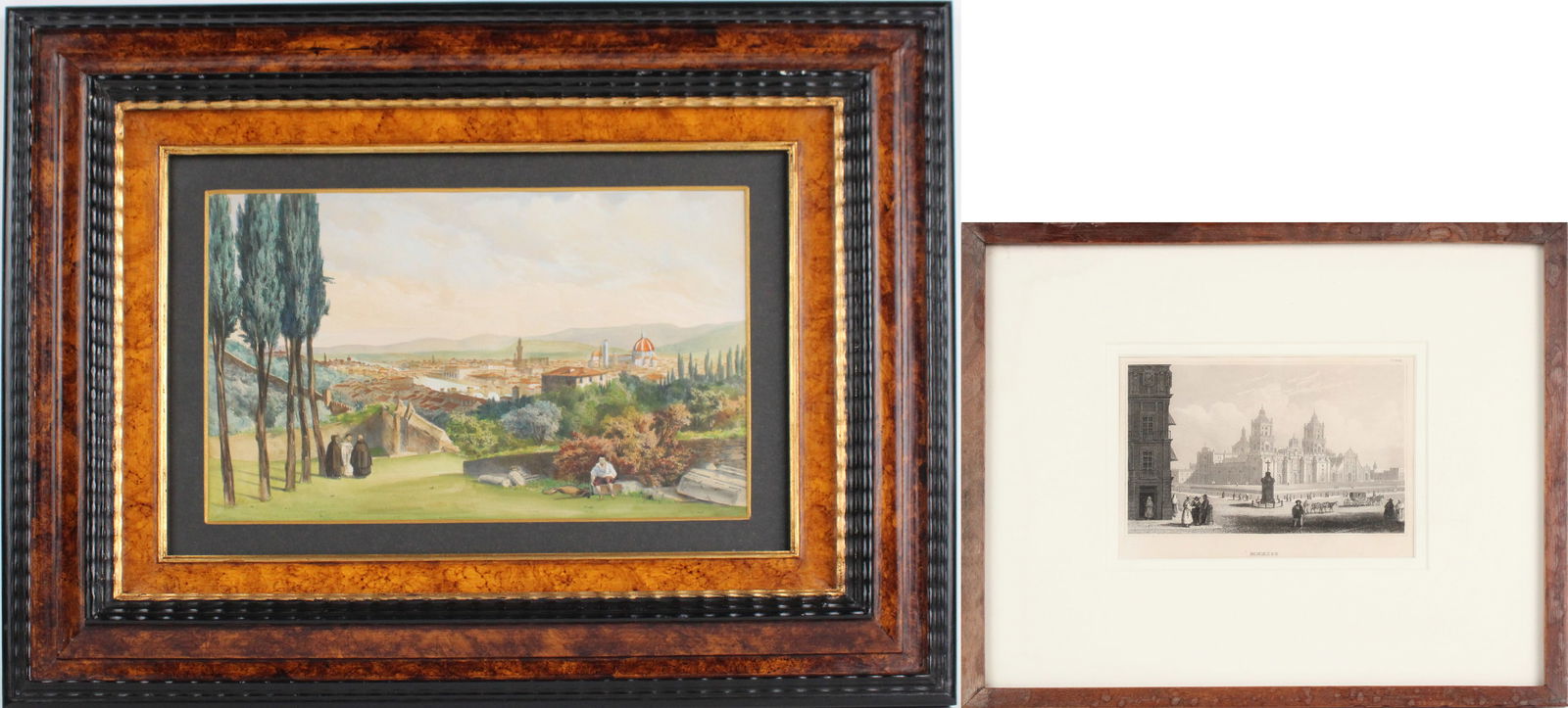 Carl Johan Billmark, 1804-1870, Florence, Hand Colored Engraving (1 of 9)