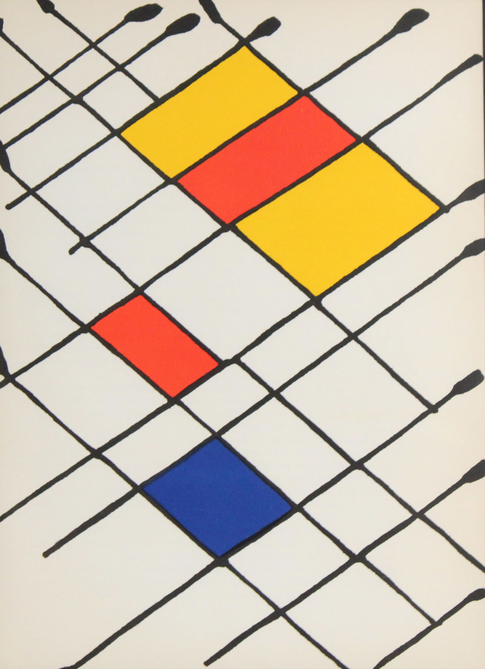 Alexander Calder, American 1898-1976, Composition, Derrière le Miroir, Lithograph (1 of 4)