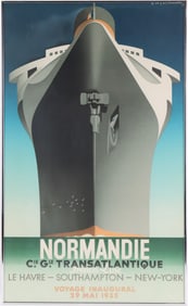 Adolphe Mouron Cassandre, 1901-1968, Normandie Cruise Line, Poster