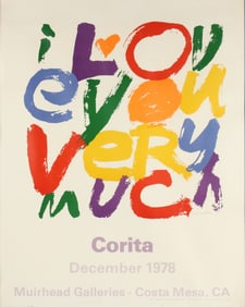 Sister Corita Kent, 1918-1986, Exhibition Poster, Lithograph
