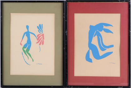 Henri Matisse, French 1869-1954, Two Mid-Century, Lithographs
