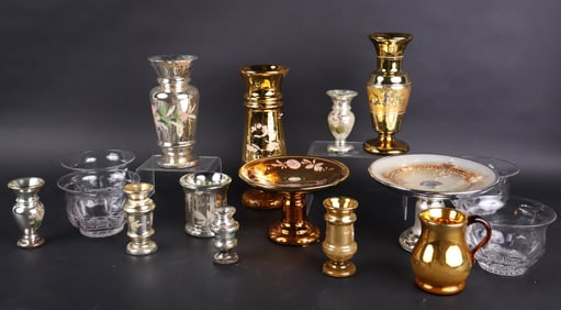 Miscellaneous Group of Mercury Glass