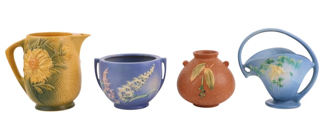 Three Roseville Pottery Table Articles