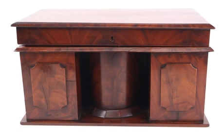 Empire Mahogany Tea Caddy