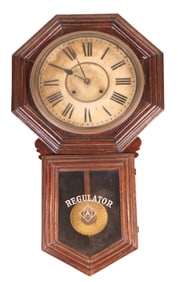 Regulator Oak Wall Clock