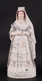 Large Staffordshire Figure depicting the "Queen of England"