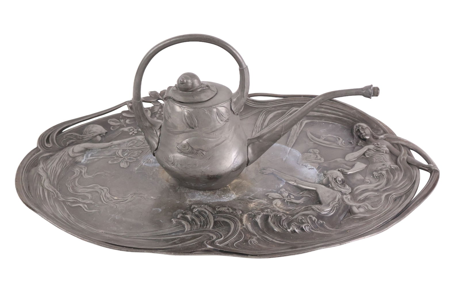 Art Nouveau Kayserzinn Pewter Teapot (1 of 17)
