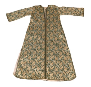 Green and Gold Brocade Caftan