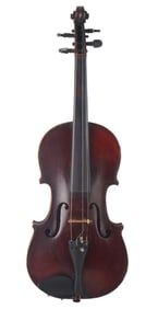 Old French Violin with Bow and Case