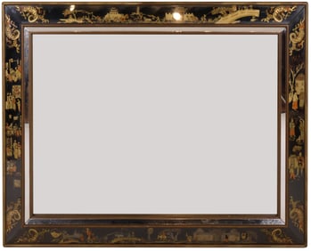 Chinoiserie Style Eglomise Wall Mirror
