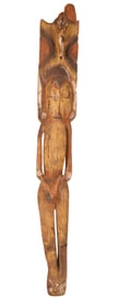 Painted and Carved Wood Wedding Figure