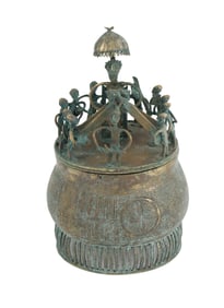 African Cast Bronze Vessel