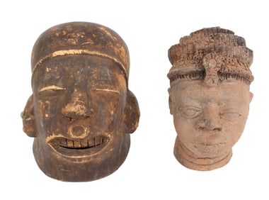 African Earthenware Bust of a Woman