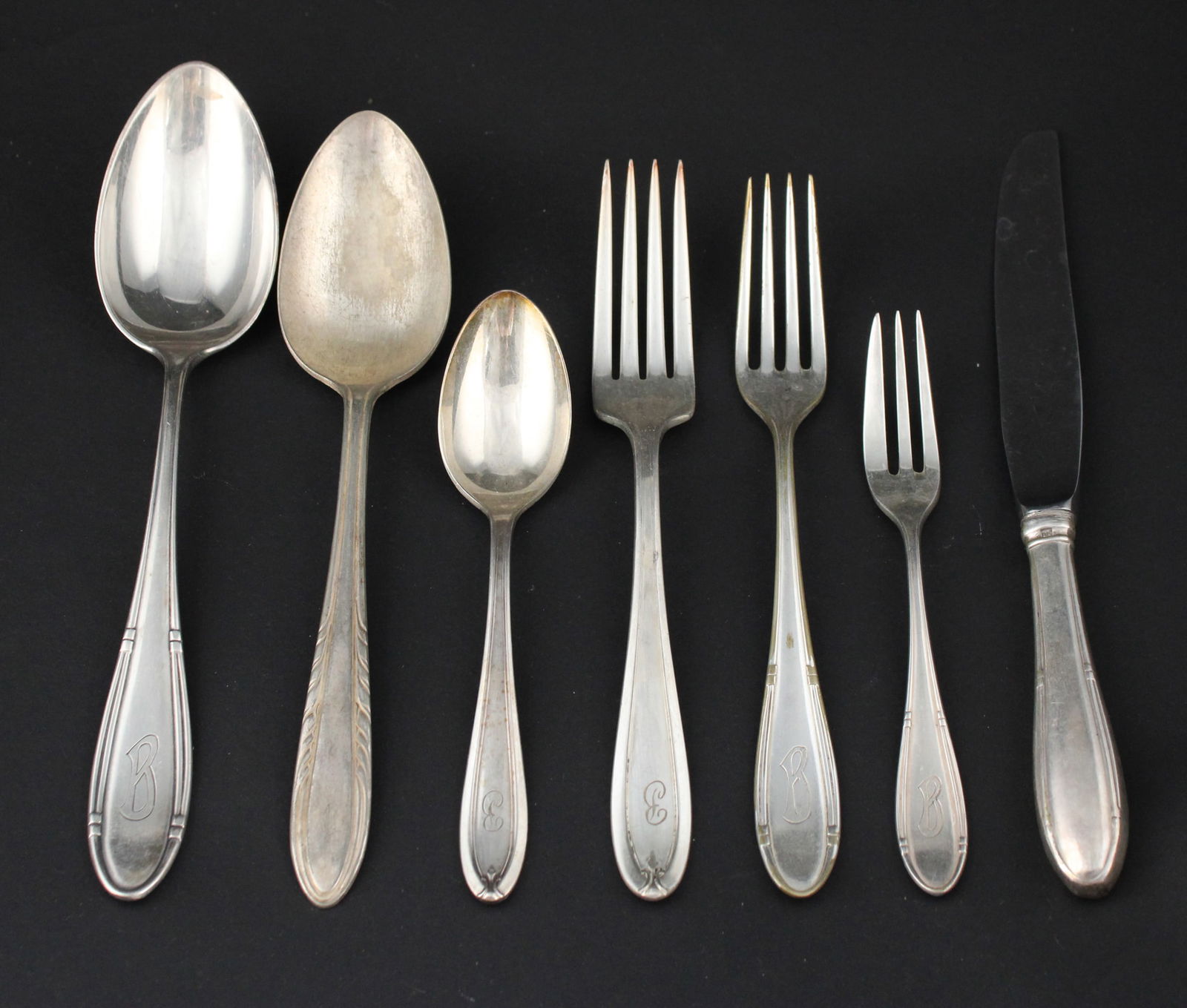 Silver Plated Partial Flatware Service (1 of 10)