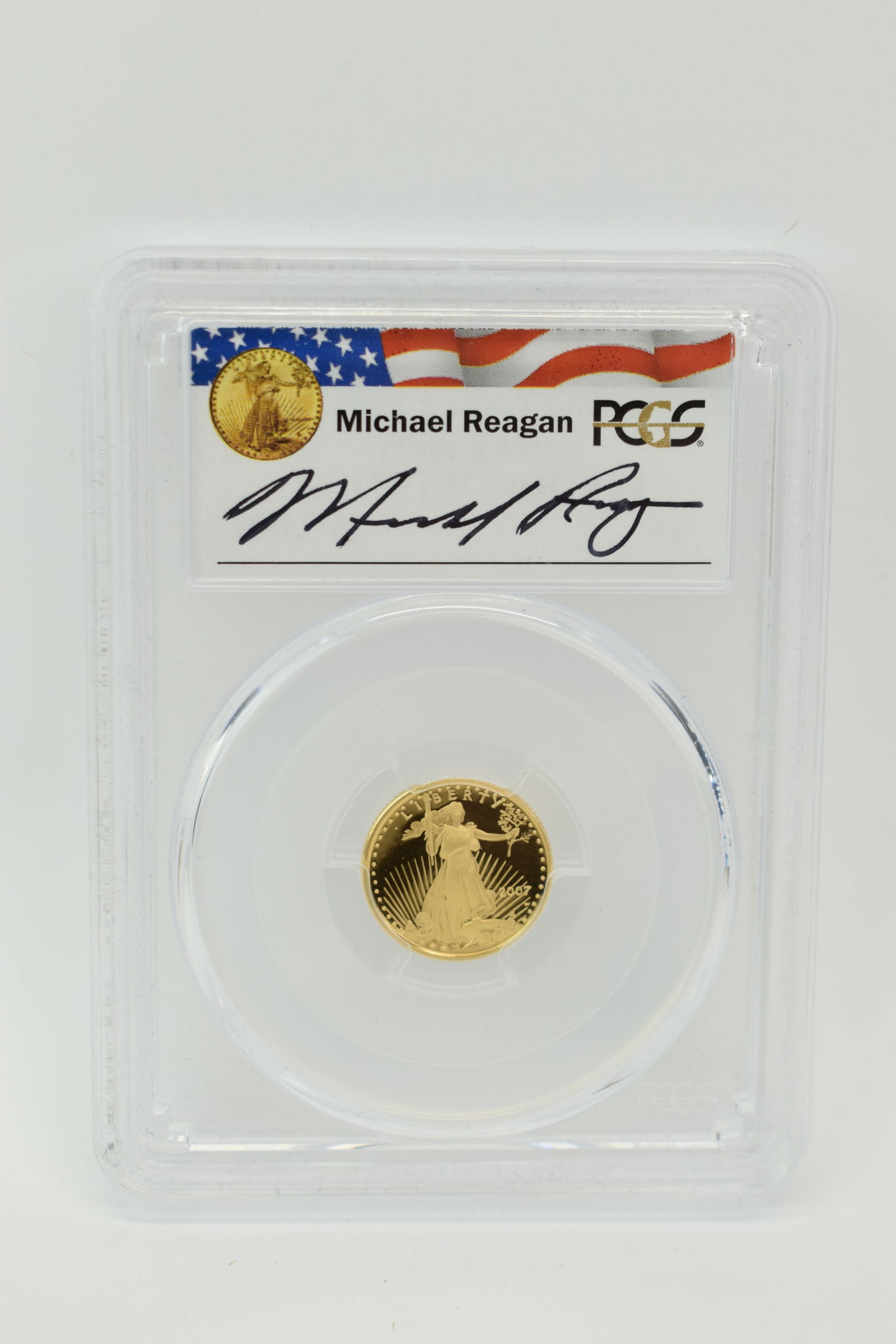 Michael Reagan 2007-W Gold Eagle $5 One Tenth of an Ounce Gold Coin (1 of 6)