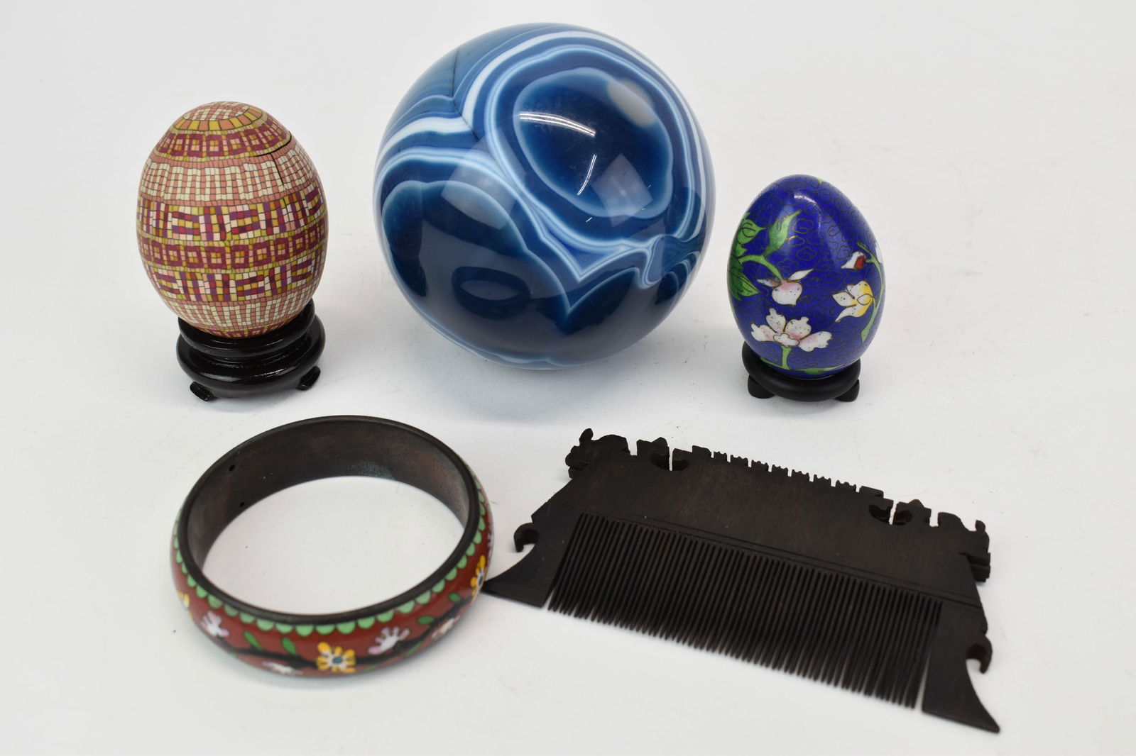 Blue Agate Druze Sphere (1 of 8)