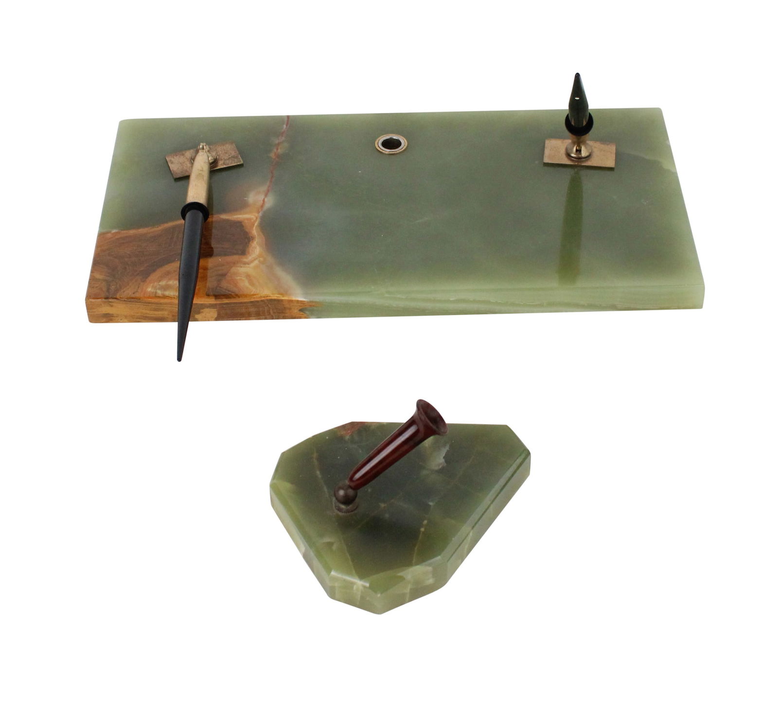 Two Green Onyx Fountain Pen Holders (1 of 8)