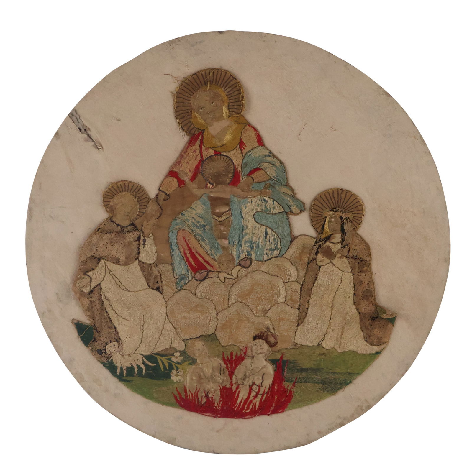 Embroidered Fragment of Religious Scene (1 of 9)
