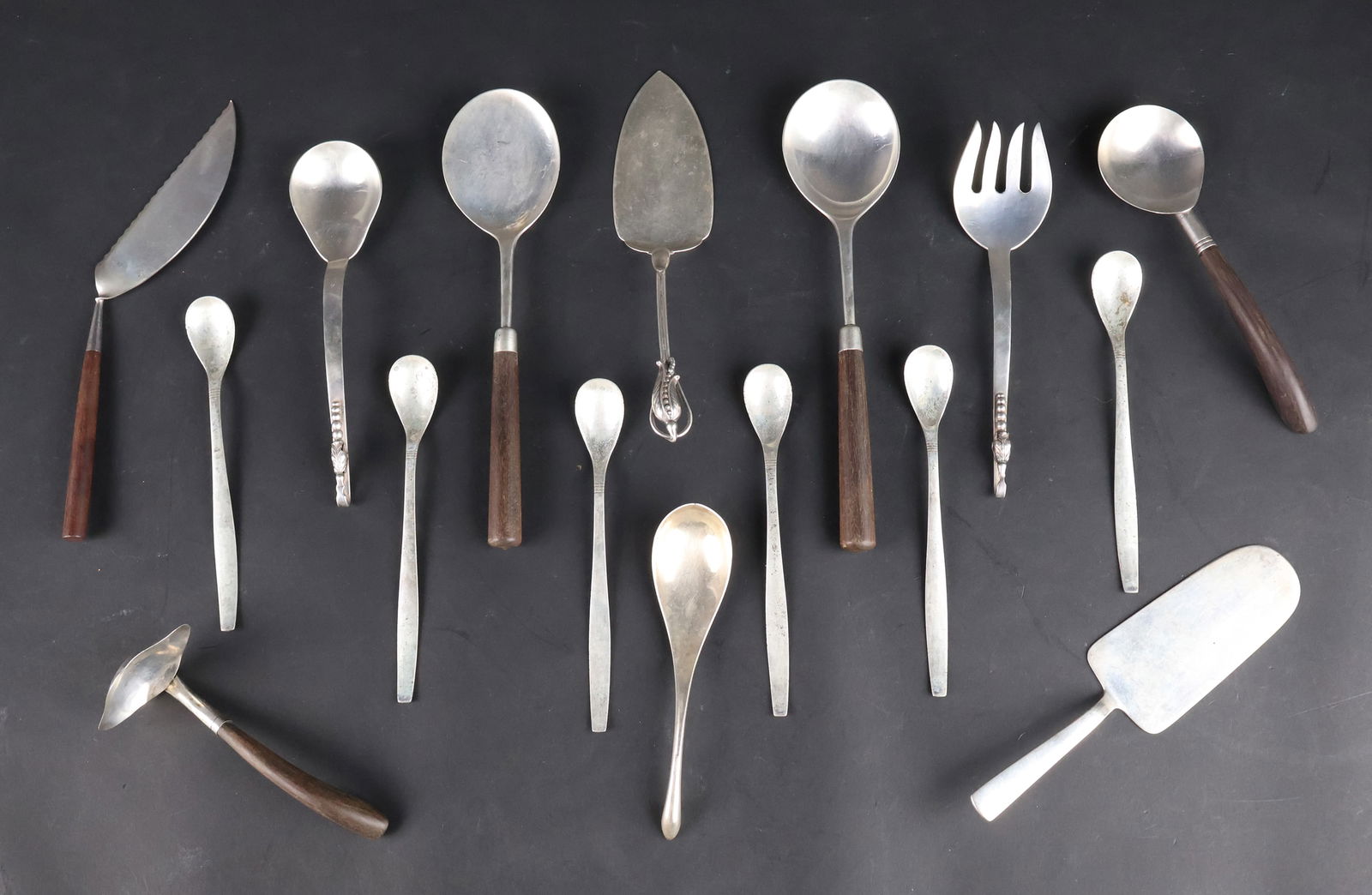 Ramirez Mexican Sterling Silver Salad Set (1 of 14)