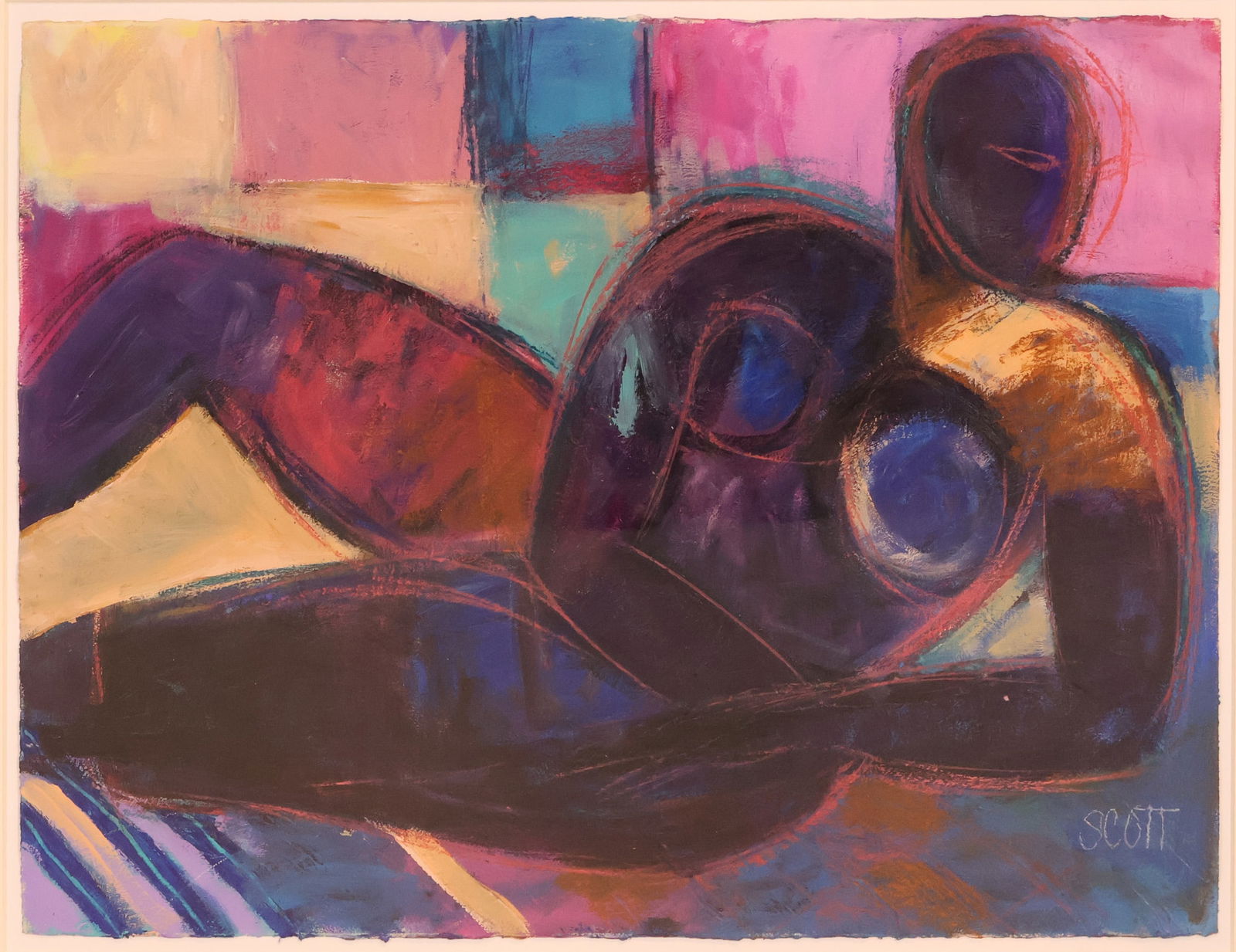 Christian Scott Abstract Reclining Figure Mixed Media On Paper Auction christian-scott-abstract-reclining-figure-mixed-media-on-paper-auction