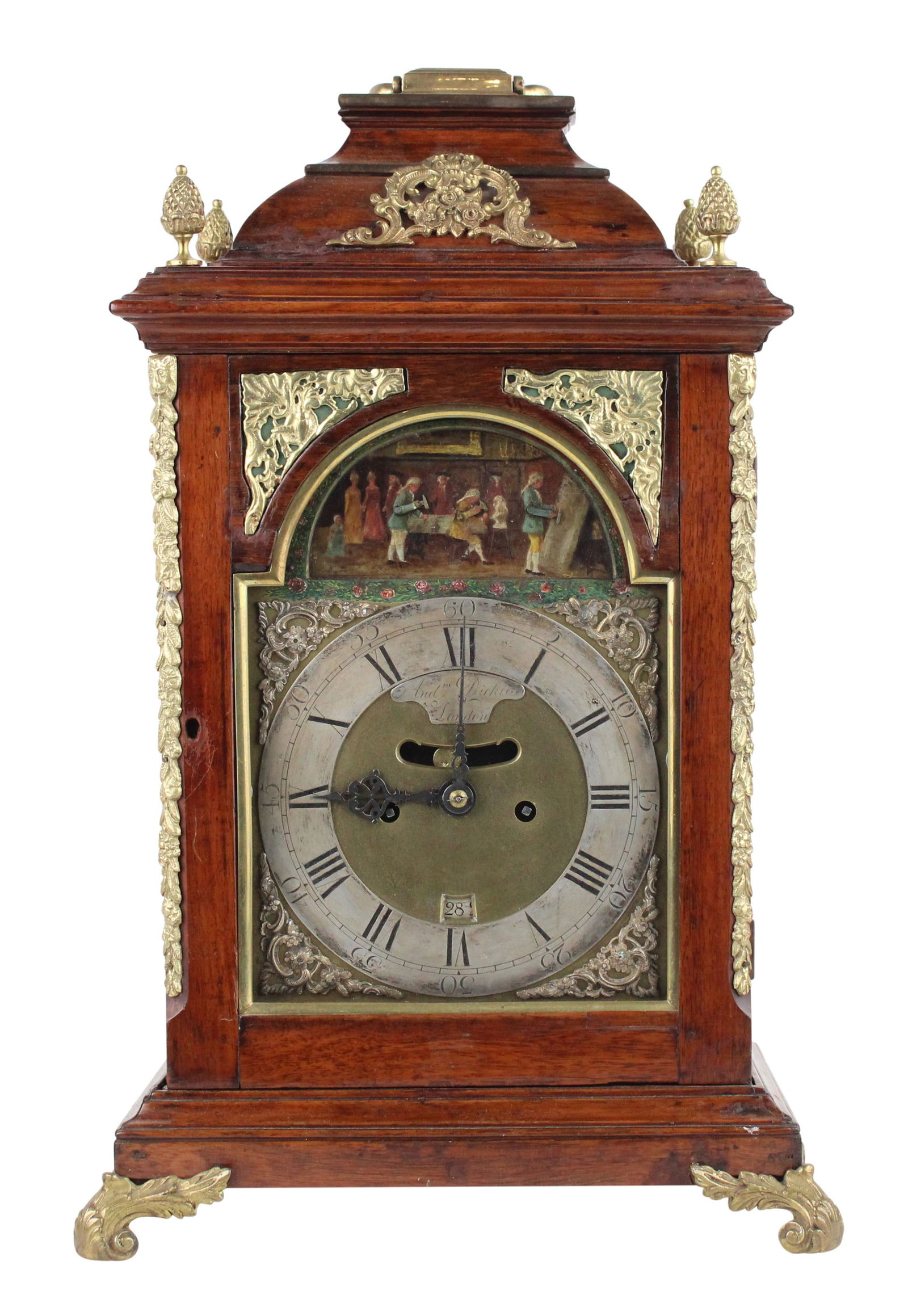 Andrew Dickie, George III Automaton Verge Bracket Clock (1 of 8)