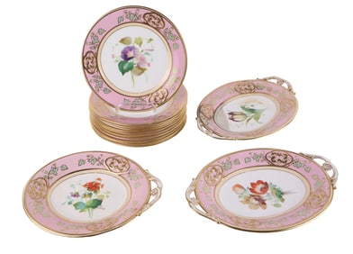 Group of Paris Porcelain Table Articles