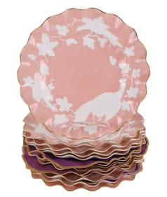 Eleven Royal Crown Derby "Chinese Birds" Plates