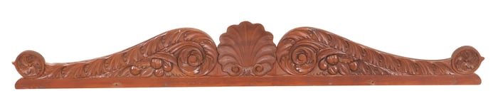 Carved Mahogany Architectural Element