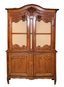 French Provincial Oak Buffet Deux Corps