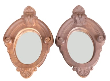 Pair of Victorian Cast-Iron Mirrors