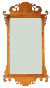 Chippendale Style Mahogany Pier Mirror