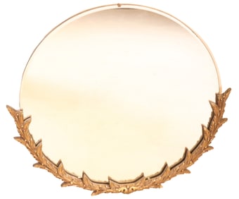 Neoclassical Style Giltwood Circular Mirror
