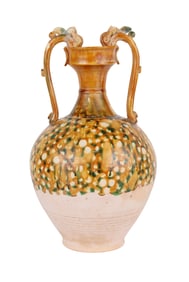Chinese Sancai Glazed Pottery Vase
