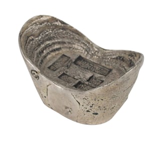 Chinese Stamped White Metal Ingot