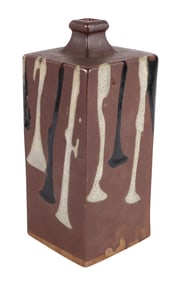 Shoji Hamada Stoneware Bottle Vase